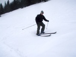 Pár fotek ze Základního kurzu SKIALPINISMU, Těžce na cvičišti - lehce na bojišti! Tentokrát nám Krakonoš přichystal náročné podmínky v podobě změklého a probředlého sněhu a krusty. Hluboce smekám před všemi účastníky a jejich lyžařskými schopno - fotografie 47