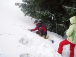 Pár fotek ze Základního kurzu SKIALPINISMU, Těžce na cvičišti - lehce na bojišti! Tentokrát nám Krakonoš přichystal náročné podmínky v podobě změklého a probředlého sněhu a krusty. Hluboce smekám před všemi účastníky a jejich lyžařskými schopno - fotografie 67