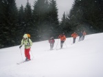 Pár fotek ze Základního kurzu SKIALPINISMU, Těžce na cvičišti - lehce na bojišti! Tentokrát nám Krakonoš přichystal náročné podmínky v podobě změklého a probředlého sněhu a krusty. Hluboce smekám před všemi účastníky a jejich lyžařskými schopno - fotografie 90