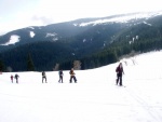 Březnový SKIALP KURZ V KRKONOŠÍCH, Těžce na cvičišti, lehce na bojišti. Krakonoš tentokrát připravil skutečnou hitparádu sněhových podmínek. Rozbředlý firn, krusta, led i těžký sníh. Výživné a velmi přínosné. Nezbývá než pochválit všec - fotografie 21