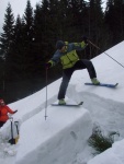 Březnový SKIALP KURZ V KRKONOŠÍCH, Těžce na cvičišti, lehce na bojišti. Krakonoš tentokrát připravil skutečnou hitparádu sněhových podmínek. Rozbředlý firn, krusta, led i těžký sníh. Výživné a velmi přínosné. Nezbývá než pochválit všec - fotografie 95