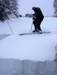 Pár fotek ze Základního kurzu SKIALPINISMU, Konečně jsou opět skvělé podmínky pro tento nádherný sport: spousty prašanu, drobné sněžení, týmová pohoda, výborné podmínky pro lavinový blok, no prostě luxus! A to osobní zlepšení u všech při jízdě - fotografie 70