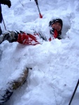 Pár fotek ze Základního kurzu SKIALPINISMU, Konečně jsou opět skvělé podmínky pro tento nádherný sport: spousty prašanu, drobné sněžení, týmová pohoda, výborné podmínky pro lavinový blok, no prostě luxus! A to osobní zlepšení u všech při jízdě - fotografie 94