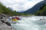 Jarní tání v Korutanech - rafting na Möllu, Gailu, a Lieseru, Jarní sluníčko nám dopřálo dostatek vody. Především hluboké údolí a peřeje Gailu všechny doslova uchvátily. - fotografie 23