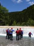 Jarní tání v Korutanech - rafting na Möllu, Gailu, a Lieseru, Jarní sluníčko nám dopřálo dostatek vody. Především hluboké údolí a peřeje Gailu všechny doslova uchvátily. - fotografie 220