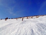 ZÁKLADNÍ KURZ SKIALPINISMU 2.-4.3.2012, Tak tohle byl unikátní kurz, v rámci prvního dne jsme zvládli vystoupit na Sněžku. Prostě nám to šlapalo... oba dva dny. A ta úleva se v nědli vyzout, byla k nezaplacení :-) - fotografie 42
