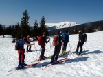 Základní kurz skialpinismu 16.-18.3.2012, Parádní jarní počásko, tvrdý firn a čistě chlapská parta. K tomu vyvrcholení na Sněžce a bezva náladička. Prostě se to vydařilo. - fotografie 21