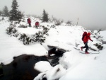 Skialpinistický přechod Krkonoš, Těsně po Novém roce jsme se vydali na přechod Krkonoš z Dolních Míseček až do Janských Lázní. Počasí úkázalo svoji drsnější tvář, přesto v týmu vládla naprostá pohoda. Večer ve finské kádi také neměl - fotografie 15
