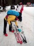 Skialpinistický přechod Krkonoš, Těsně po Novém roce jsme se vydali na přechod Krkonoš z Dolních Míseček až do Janských Lázní. Počasí úkázalo svoji drsnější tvář, přesto v týmu vládla naprostá pohoda. Večer ve finské kádi také neměl - fotografie 24