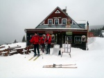 Skialpinistický přechod Krkonoš, Těsně po Novém roce jsme se vydali na přechod Krkonoš z Dolních Míseček až do Janských Lázní. Počasí úkázalo svoji drsnější tvář, přesto v týmu vládla naprostá pohoda. Večer ve finské kádi také neměl - fotografie 48