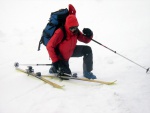Skialpinistický přechod Krkonoš, Těsně po Novém roce jsme se vydali na přechod Krkonoš z Dolních Míseček až do Janských Lázní. Počasí úkázalo svoji drsnější tvář, přesto v týmu vládla naprostá pohoda. Večer ve finské kádi také neměl - fotografie 77
