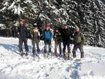 Základní Kurz Skialpinismu 11.-13.1.2013, Parádní sněhová nadílka a taky nádherný počasíčko. Myslím, že si to všichni super užili. Fotky josu jen z mobilu... - fotografie 7