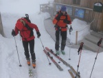 DACHSTEIN SKIALP - PRO OPRAVDOV� D�MY, Po�as� stra�ilo a vypadalo, �e nebude nic moc, ale nakonec jsme si to mysl�m v�ichni dost u�ili, v�etn� ochotn�ho Richarda (jeden z nejlep��ch chata�� co zn�m). - fotografie 90