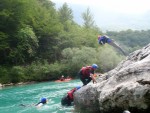 RAFTING, CANYONING a HYDROSPEED v Julských Alpách, Počasíčko, stejně jako parta bylo super. Vody akorát a zážitků milion. Prostě báječná kombinace. - fotografie 8