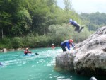 RAFTING, CANYONING a HYDROSPEED v Julských Alpách, Počasíčko, stejně jako parta bylo super. Vody akorát a zážitků milion. Prostě báječná kombinace. - fotografie 10