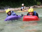 RAFTING, CANYONING a HYDROSPEED v Julských Alpách, Počasíčko, stejně jako parta bylo super. Vody akorát a zážitků milion. Prostě báječná kombinace. - fotografie 61