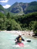 Foto 1: KAJAK KEMP SOČA, kajaková škola - kemp pro všechny, kteří zvládli základy jízdy na kajaku